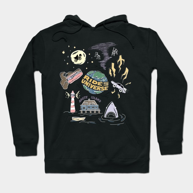 Throwback Theme Park Tee - Dark Hoodie by Britt